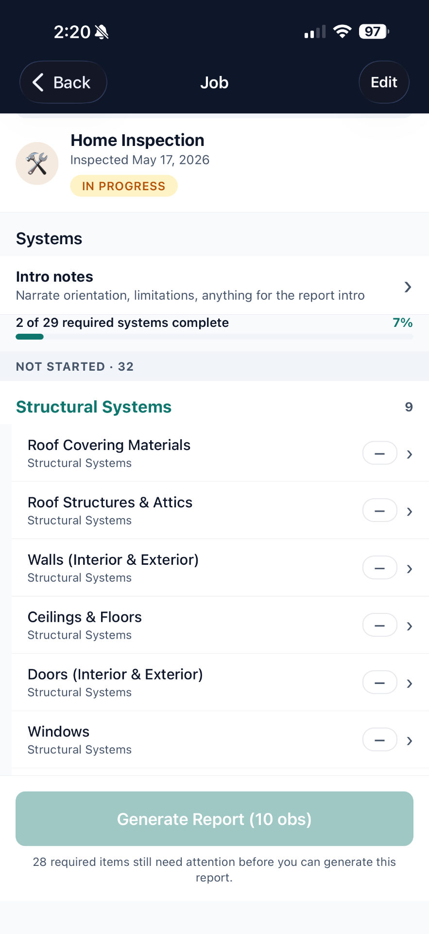 Doxvora Home Inspection job detail