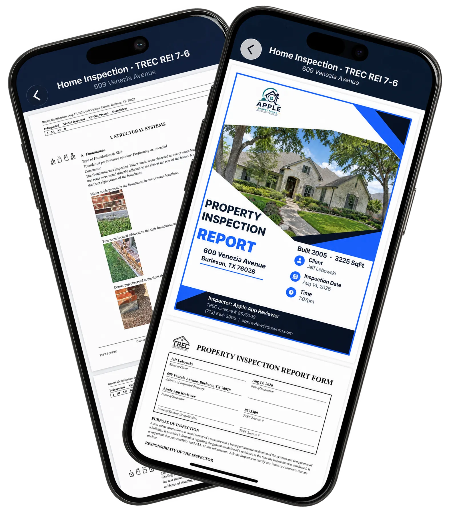 The report cover and a body page